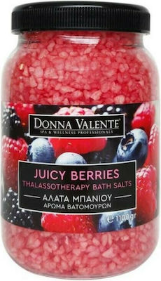 Donna Valente Bath Salt Thalassotherapy with Cystals with Fragrance Berries 1100gr