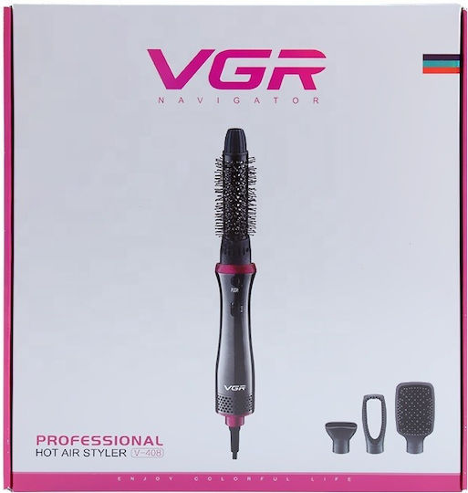 VGR Air Styler Ηλεκτρική Βούρτσα με Αέρα για Ίσιωμα και Μπούκλες 600W