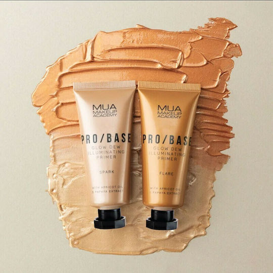 MUA Pro Base Face Primer in Creamy Form Glow Dew Flare 30ml