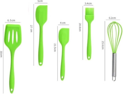 Set de Gătit din Silicon 5buc Verde