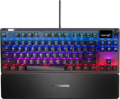 SteelSeries Apex Pro TKL Gaming Μηχανικό Πληκτρολόγιο Tenkeyless με SteelSeries OmniPoint διακόπτες και RGB φωτισμό (Αγγλικό US)