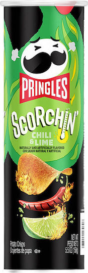 Pringles Chips Scorchin' with Flavor Chili and lime 158gr