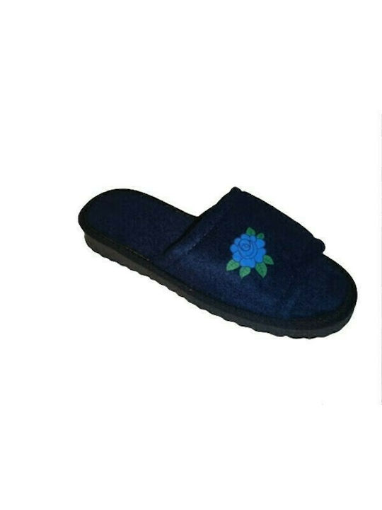 Shoelover Terry Women's Slipper In Blue Colour