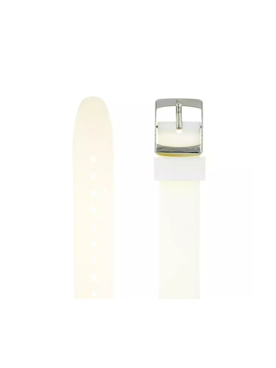 Swatch Καουτσούκ Λουράκι Λευκό 18mm