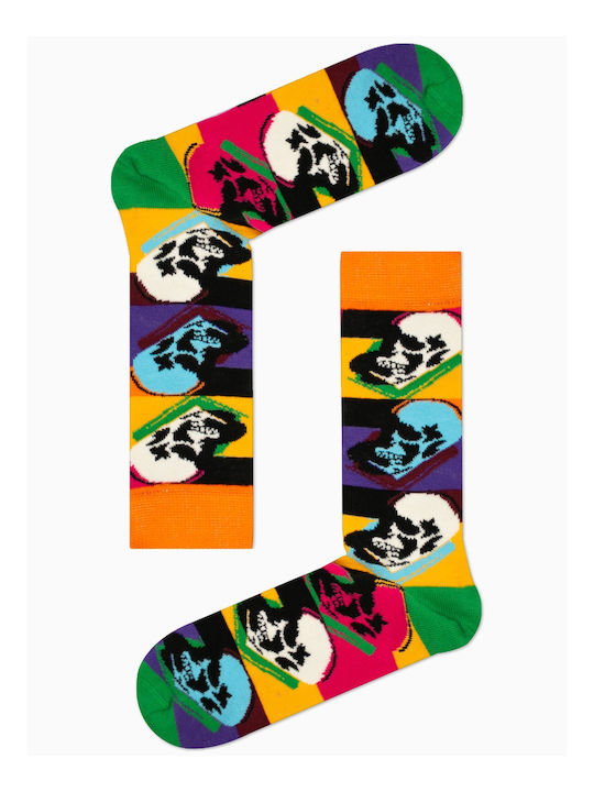 Blanc Socks Skull Κάλτσες με Σχέδια Πολύχρωμες
