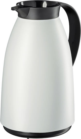 Cilio Imola Thermosflasche Glas 1lt Weiß