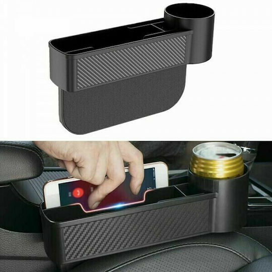 Carman Car Cup Holder Multiple use 1 Position for Seat Back in Black Color