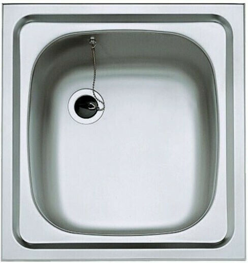 Teka E 50 1C Χωρίς Οπή Μπαταρίας Ένθετος Αριστερός Inox Σατινέ Μ46.5xΠ44cm Ασημί