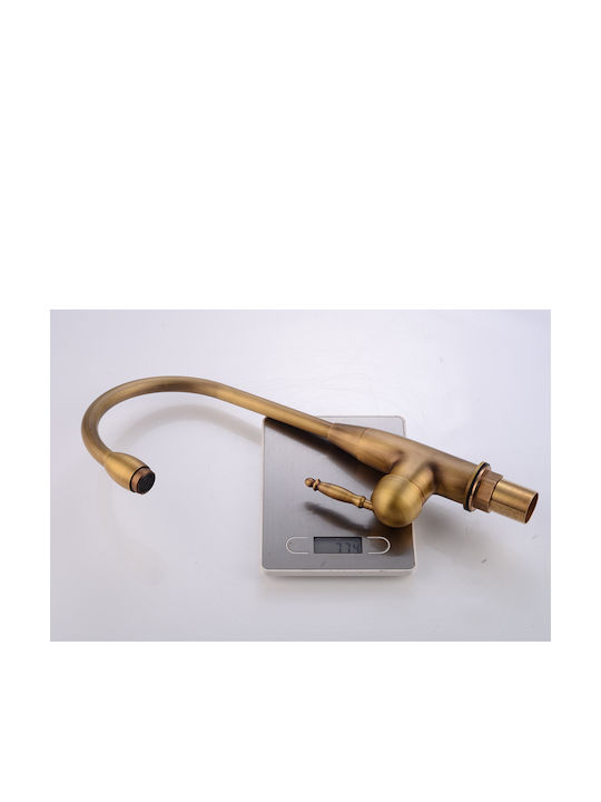 Domina Tall Kitchen Faucet Counter Bronze