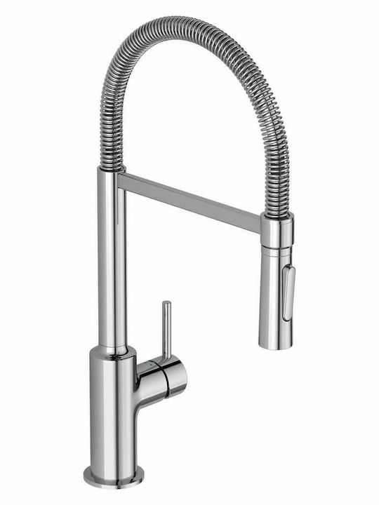 Ideal Standard Ceralook Tall Kitchen Faucet Counter with Spiral Silver