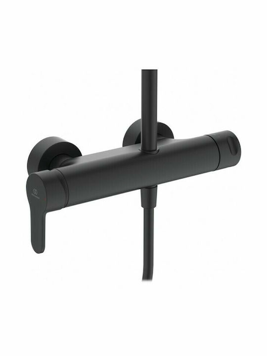 Ideal Standard Cerafine O Shower Column with Bathtub Mixer 112.6cm Silver