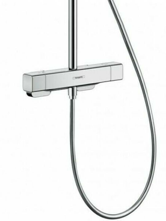 Hansgrohe Croma E 230 Колона за Душ със Смесител за Вана 117см Сребриста