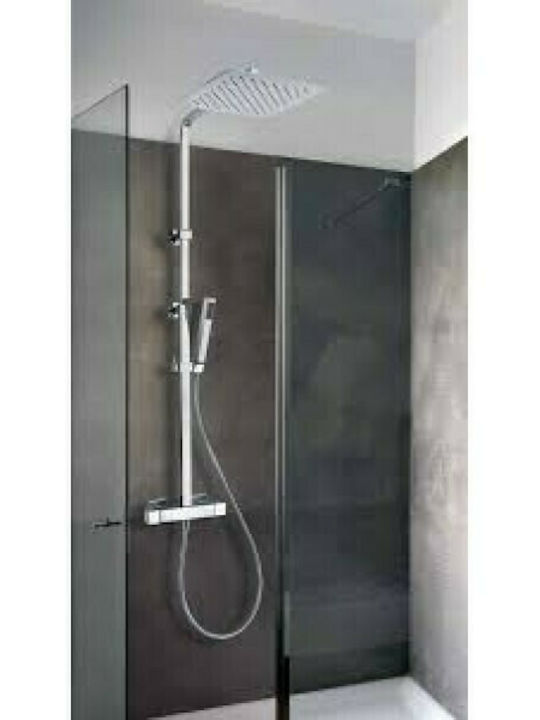 Paini Dax Adjustable Shower Column without Mixer 85-119cm Silver