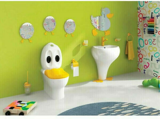 Creavit Kids Duck BJ Μεταλλικό Πιγκάλ Μπάνιου Κίτρινο Creavit Kids Duck BJ Μεταλλικό Πιγκάλ Μπάνιου Κίτρινο