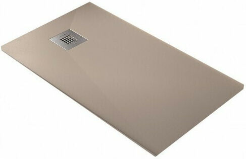 Karag Rectangular Artificial Stone Shower Cream Pietra 80x180x5.5cm