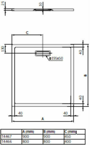 Ideal Standard Ultra Flat New Τετράγωνη Ακρυλική Ντουζιέρα 90x90cm Silk Black