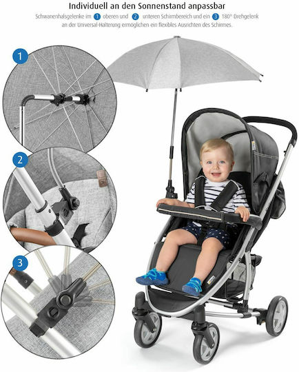 Reer Regenschirm Kinderwagen Gray