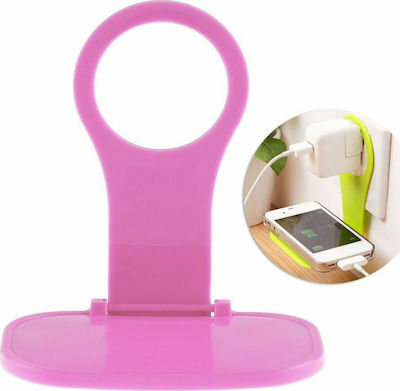 Phone Holder Βάση Φόρτισης Κινητού σε Ροζ χρώμα