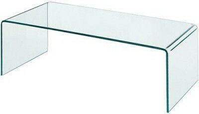 Κεντρικό Τραπεζάκι Glasser Clear Διάφανο