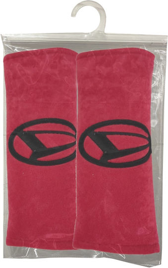 Race Axion Autositzgurt-Pads Daihatsu Rot 2Stück