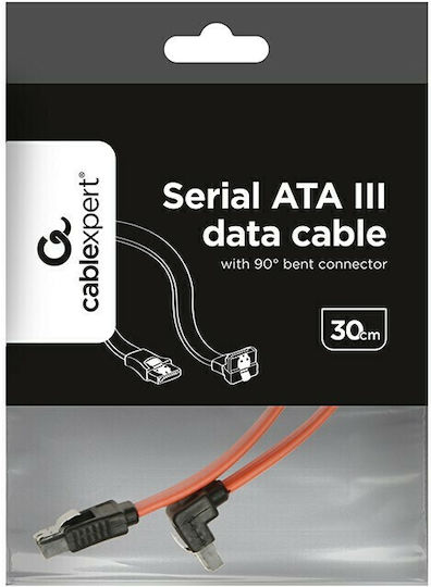 Cablexpert 7-Pin SATA III to 7-Pin SATA III Cable 30cm Red (CC-SATAM-DATA90-0.3M)
