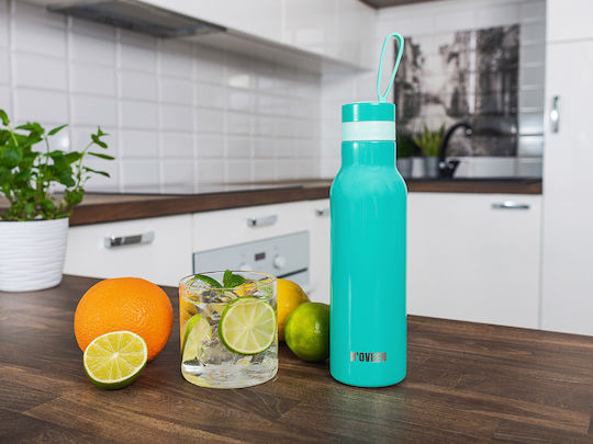 N'Oveen Stainless Steel Thermos Bottle 500ml Sea Green Shiny