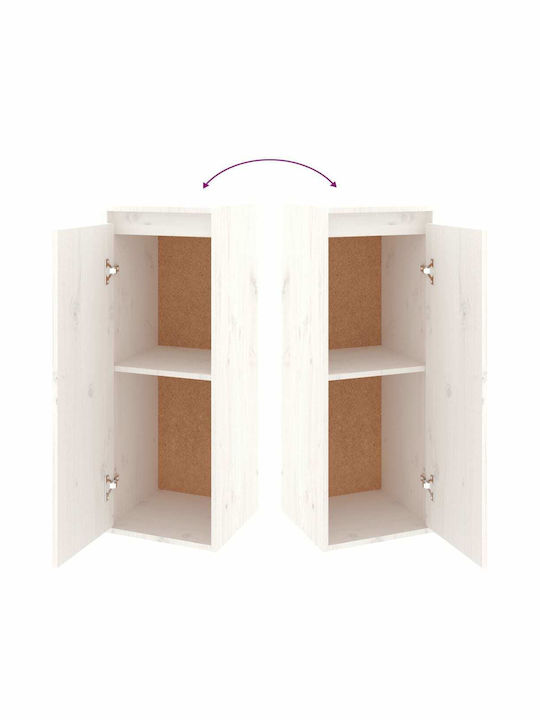 Wohnzimmer TV-Einheit Weiß L190xB30xH140cm