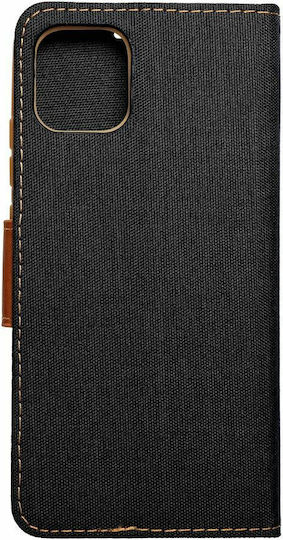 Canvas Buchen Sie Stoff Schwarz (Galaxy A03)