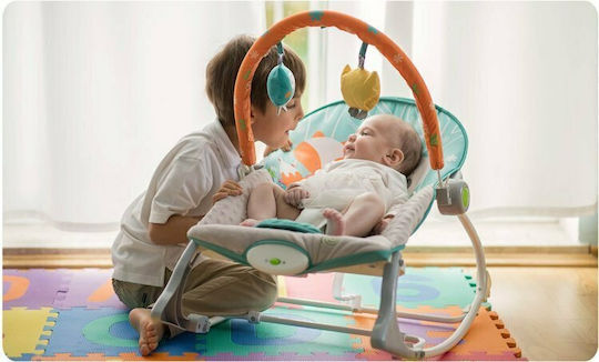 Ricokids Electric Relax pentru Bebeluși cu Vibrații Albastru deschis și gri pentru Copil până la 9kg