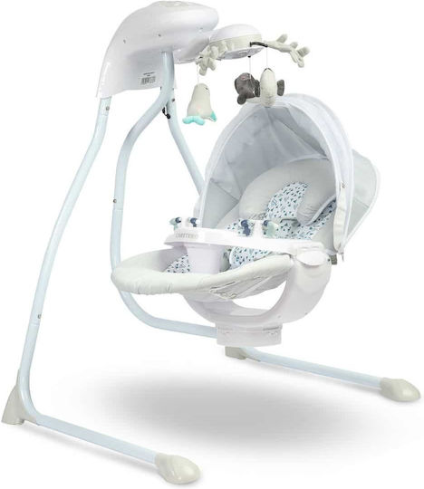Caretero Electric Relax pentru Bebeluși Leagăn Raffi cu Muzică Gri pentru Copil până la 12kg