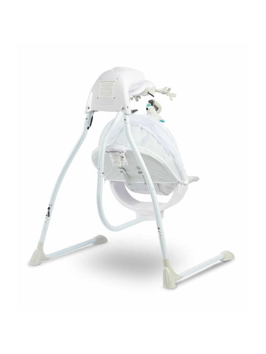 Caretero Electric Baby Relax Swing Raffi with Music Grey for Child up to 12kg