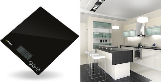 Gruppe EC403 Digitale Küchenwaage bis 5kg Schwarz