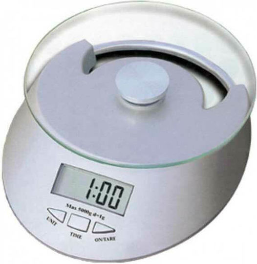 Newest KE-4 Ψηφιακή Ζυγαριά Κουζίνας έως 5kg Ασημί