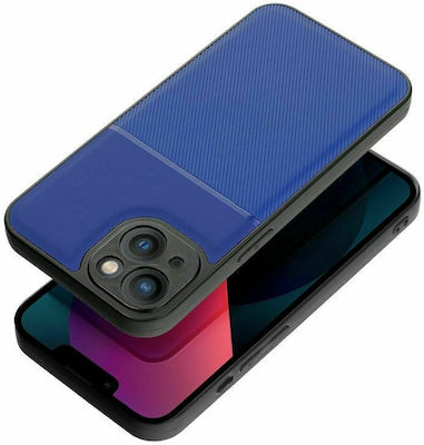 Forcell Noble Umschlag Rückseite Silikon Blau (iPhone 13)