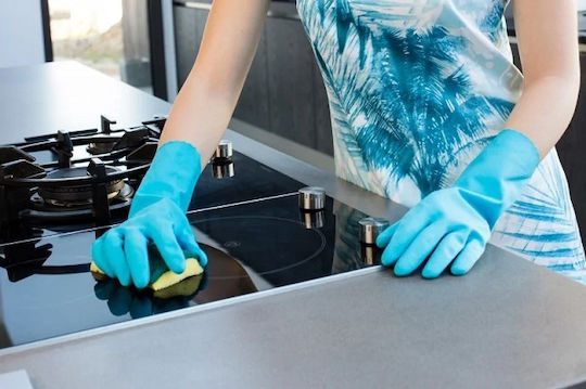 Vileda Oven Gloves Comfort Extra Plastic Large Blue 1pcs