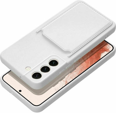 Forcell Card Back Cover Σιλικόνης Λευκό (Galaxy A53)