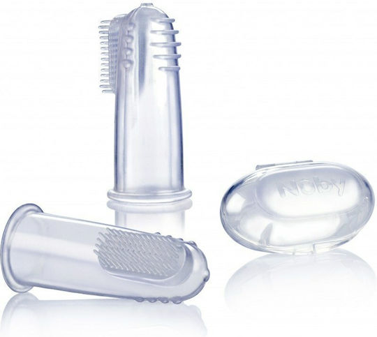 Nuby Βρεφική Οδοντόβουρτσα Δακτύλου για 0m+ Transparent