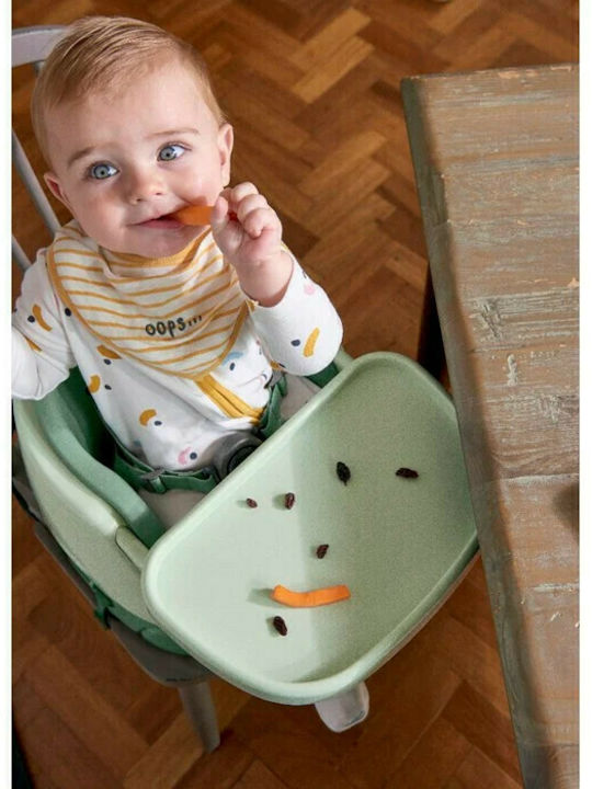 Mamas & Papas Φορητό Καθισματάκι Φαγητού Πλαστικό για Καρέκλα Bug Eucalyptus