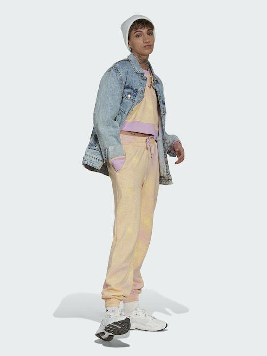 Originals Cropped Γυναικείο Φούτερ Bliss Lilac / Almost Yellow
