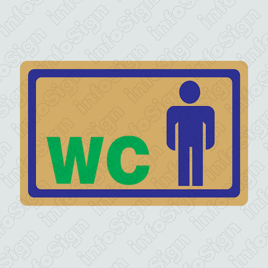 Infosign WC-Schild Männer 7x11.5cm 16468