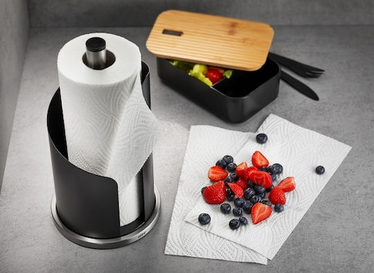 Gefu Metallic Paper Towel Holder Black 15703