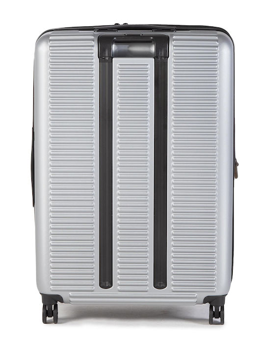 Mandarina Duck Tank Case Μεγάλη Βαλίτσα Ταξιδίου Σκληρή Γκρι με 4 Ρόδες Ύψους 75εκ.