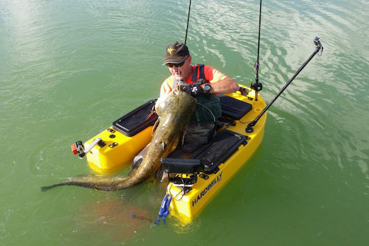 Rainbow Hardbelly Deluxe KAY21501-0000 Kayak din plastic Pescuit 1 persoană Galben