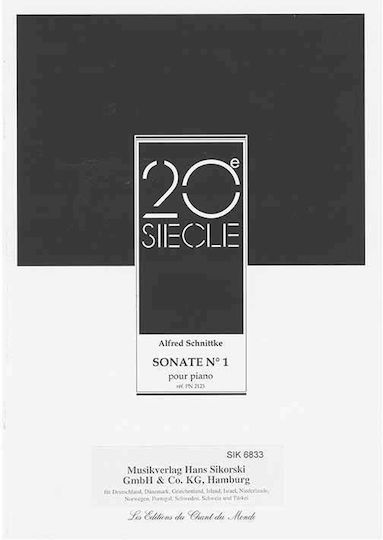 Sikorski Sonata No 1 pentru Pian