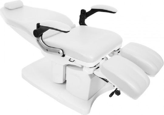 Elegant Furniture Schönheitsstuhl Weiß mit höhenverstellbarer Funktion und elektrischer Hebemechanismus