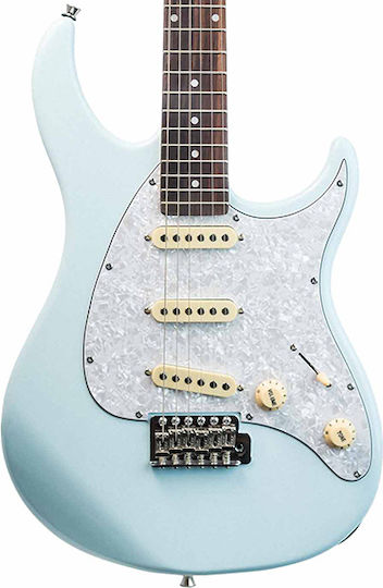 Peavey Raptor Custom Electric Guitar Stratocaster with SSS Pickup Configuration Columbia Blue