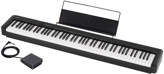 Casio Electric Stage Piano CDP-S110 with 88 Weighted Keys and Headphone Output and Computer Connection Black