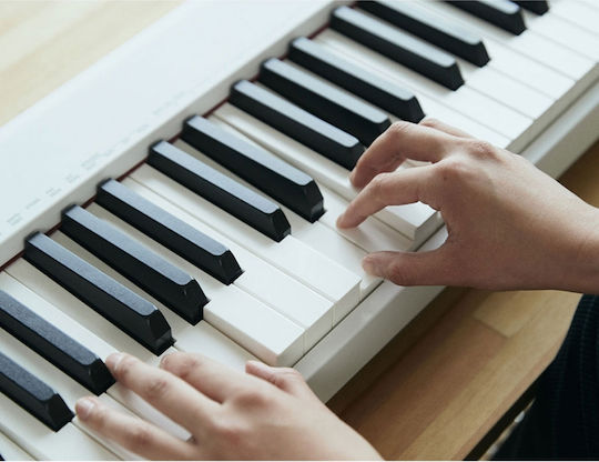 Casio Electric Stage Piano CDP-S110 Set with 88 Weighted Keys Built-in Speakers and Connection with Headphones and Computer White