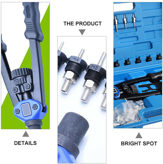 SKS Tools 34000012 Riveter Scissors / Ceiling Μ3 - Μ12 Set