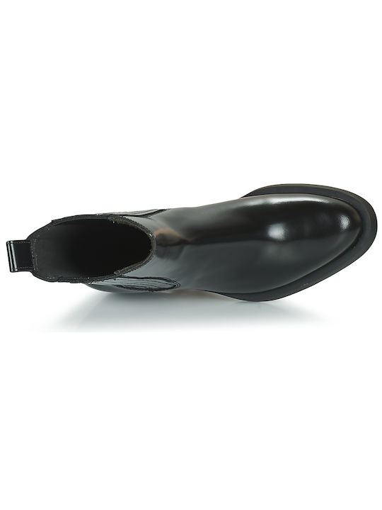 Bonnie Leder Stiefeletten Damen Schwarz